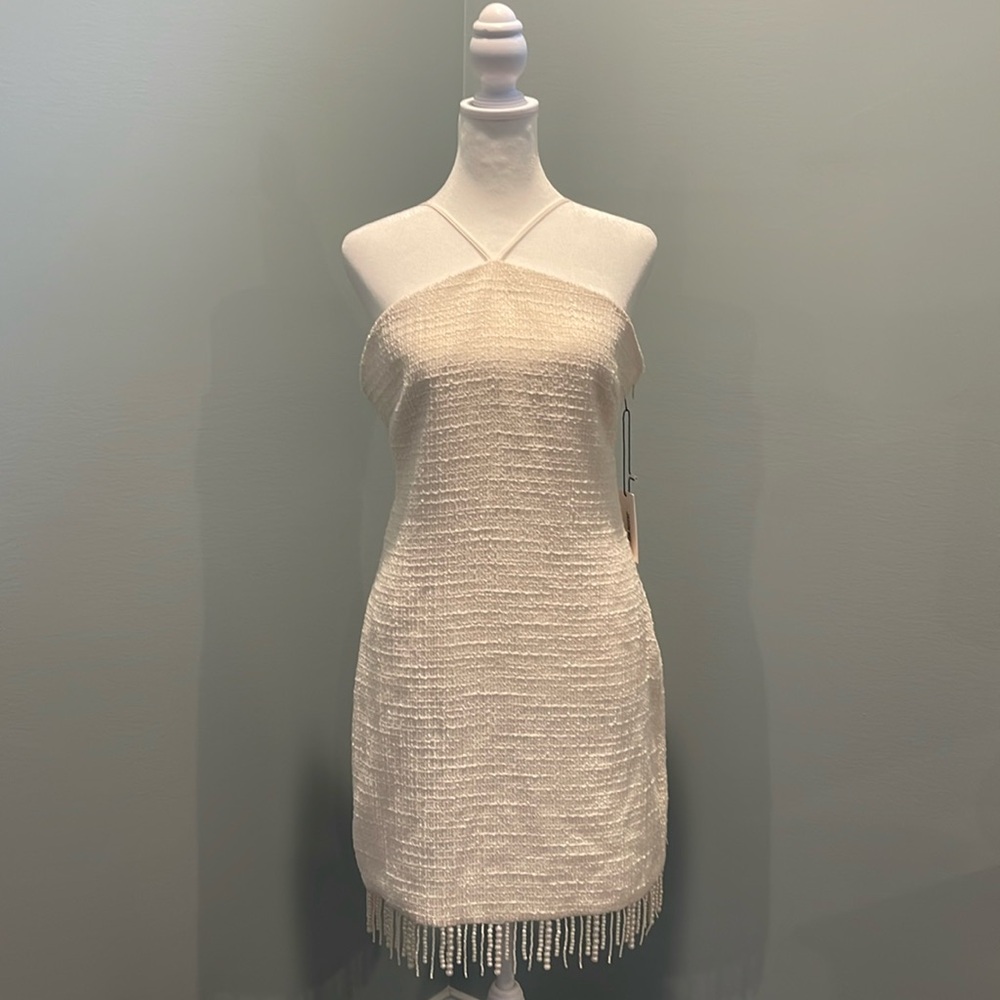 Jason Wu Tweed Dress with Pearl Hem